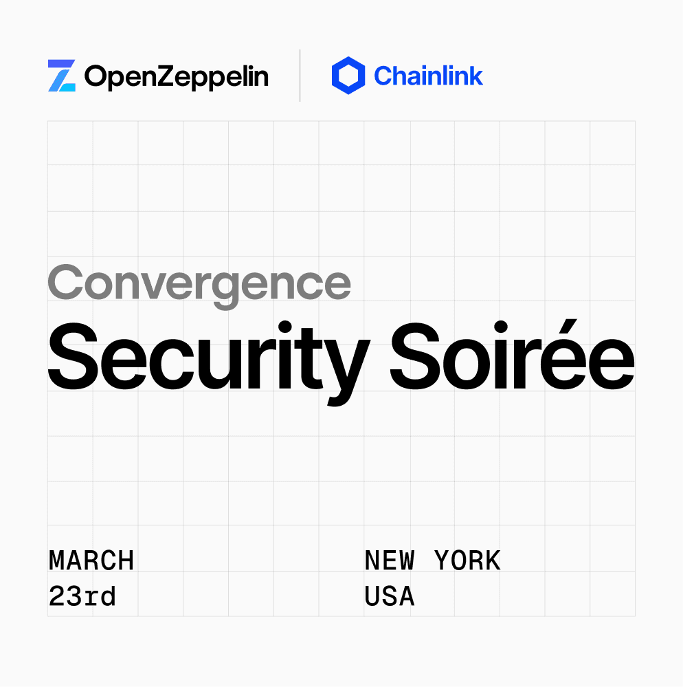 Convergence: Security Soirée | OpenZeppelin x Chainlink