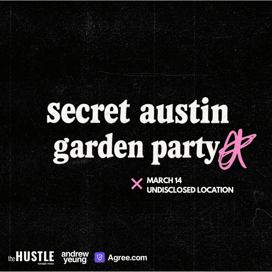 secret austin garden party (hosted by fibe, agree.com & the hustle)