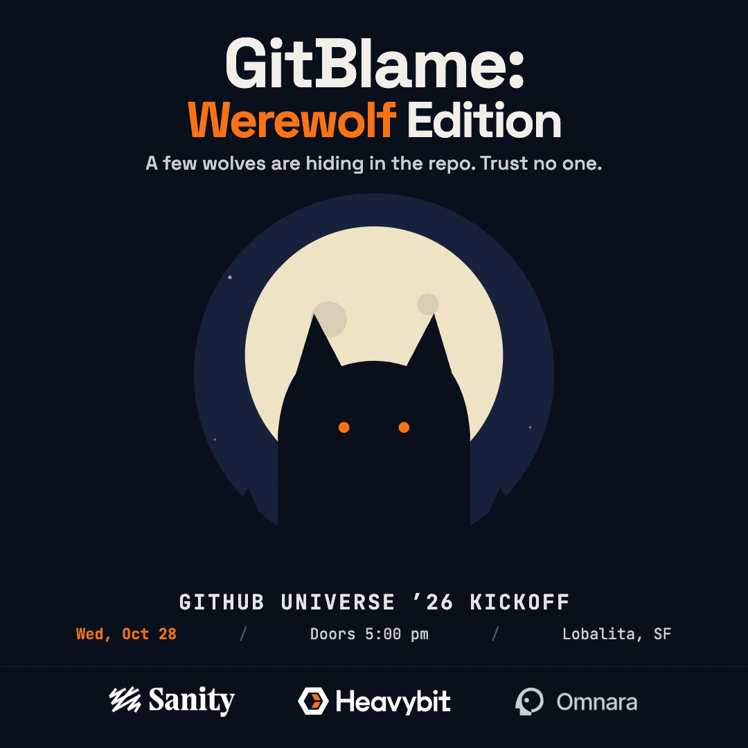 GitBlame: Werewolf Happy Hour @GitHub Universe