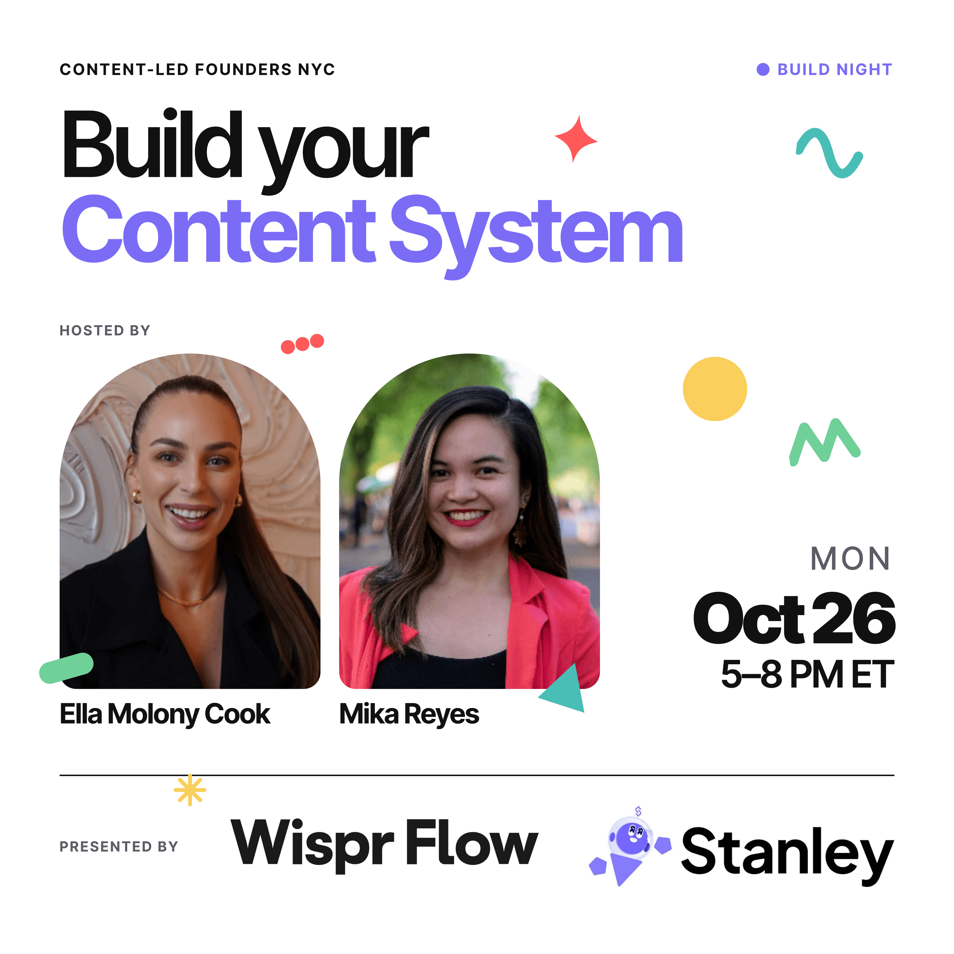 Build Your Content System: AI + Personal Brand Workshop (with Wispr Flow & Stanley)